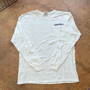 Comfort Colors White Long Sleeve Tee